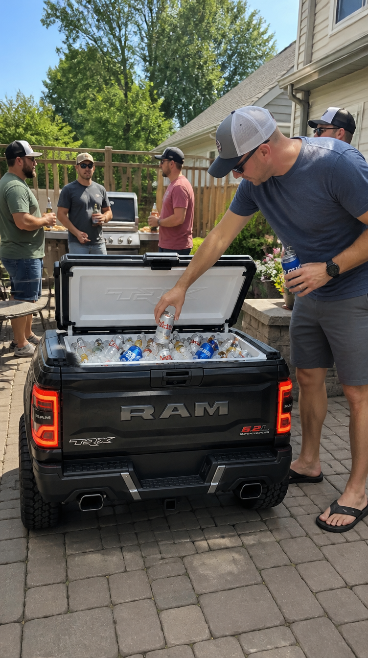 TruckChill cooler in use