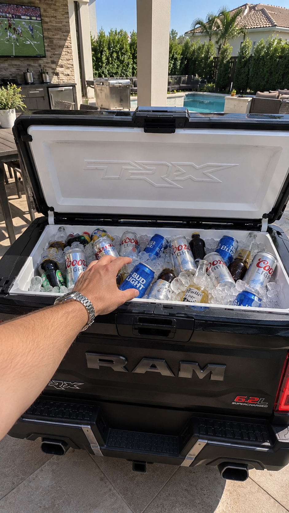 TruckChill cooler in use